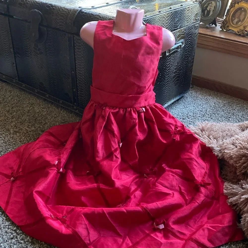 Girl’s Beautiful charter club Formal Red gown Dress Pageant 7